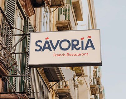 Savoria French Restaurant Brand Identity