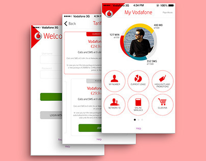 my vodafone redesign concept