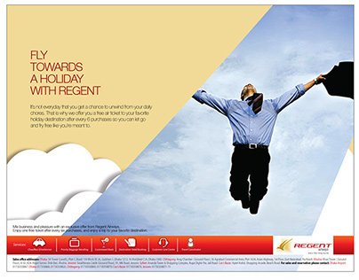 regent airlines promotional campaign