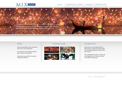 Web Design - Project Mix Studio