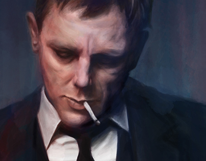 Digital Painting – Daniel Craig