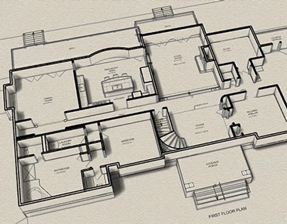 3D Floor Plans + Sections