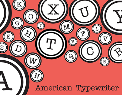 Font Blocks: American Typewriter