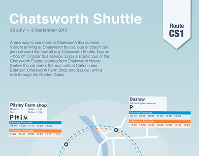 Chatsworth House bus timetable
