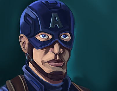 Captain America Digital Painting 