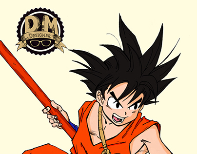 Pintura Digital - Kid Goku