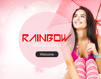 Rainbow Umbrella Style Web Design