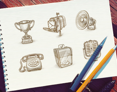 Icon and Teaser Sketches  