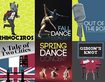 USF School of Theatre & Dance 2014-15 Season Graphics