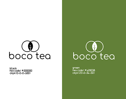 "Boco Tea" branding portfolio