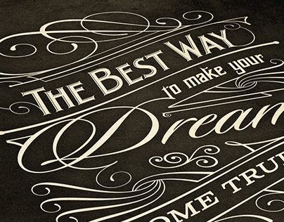 The Best Way | Typography poster