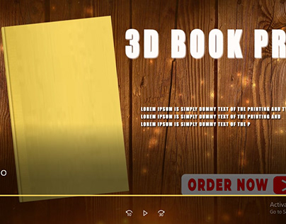 3d book promo Animation