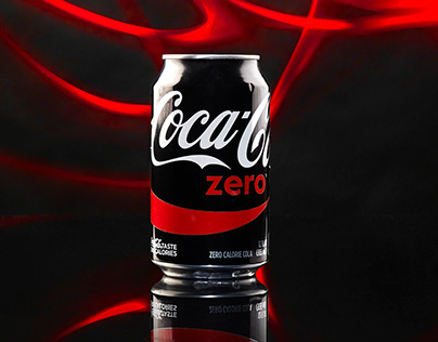 Coke Zero light painting