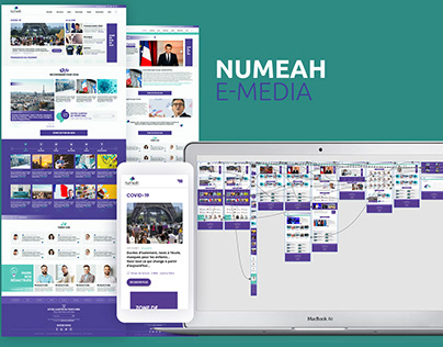 UI design du site web Numeah