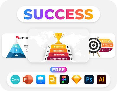 FREE Success Infographics. Presentation template.