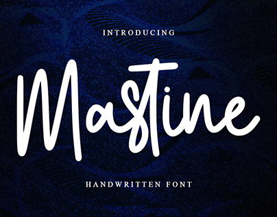 Mastine - Handwritten Font