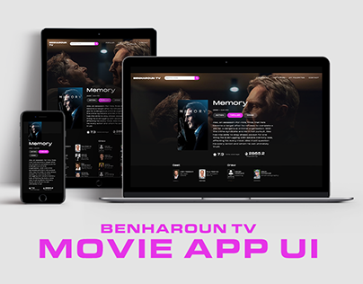 BENHAROUN TV - Movie App Ui Design