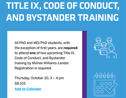 Code of Conduct Training FLyer