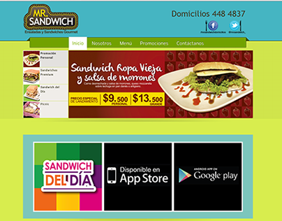 Mr. Sandwich website