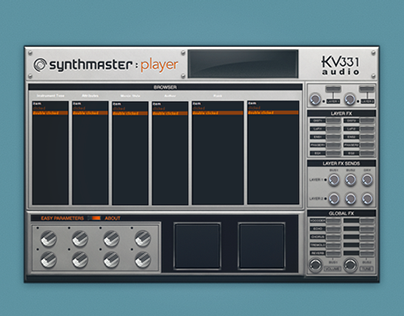 UI Kit for Synthmaster Player