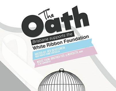 Event Branding - The Oath, A White Ribbon fund Raiser