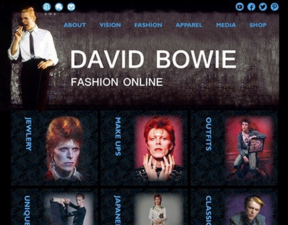 Design for David Bowie Fashion Online
