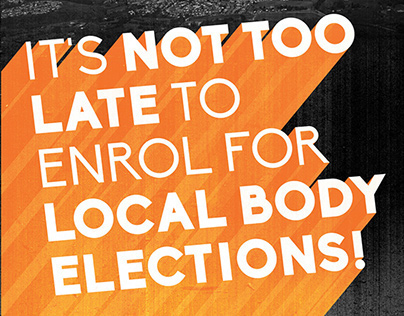 Local Body Elections Student Enrolment Drive