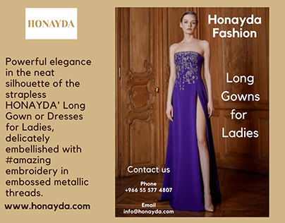 Long Western Gown for Ladies - Honayda