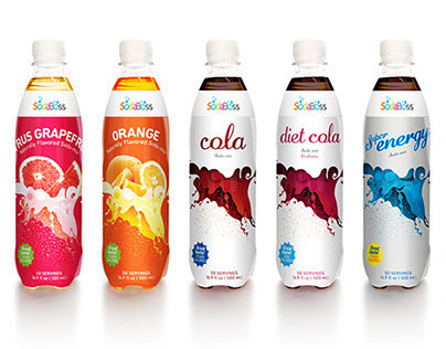 sodaboss™ soda flavor bottle labels
