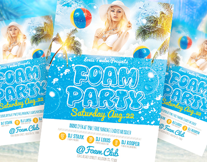 Foam Party v3 | Flyer + FB Cover
