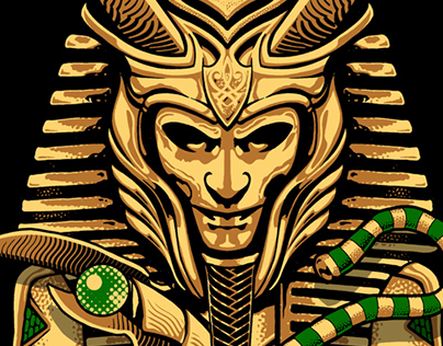 Various Icons Re-Imagined as King Tut