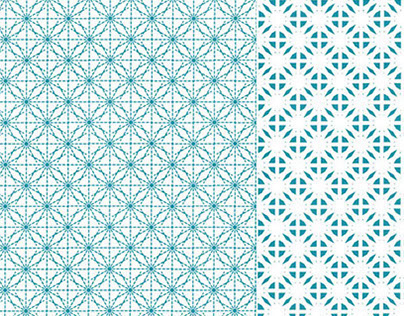 blue-white-blue patterns