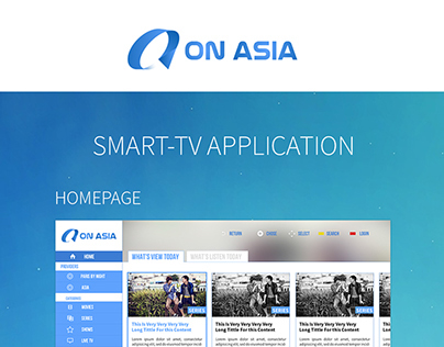 OnAsia SmartTV Application
