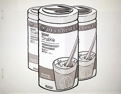 Illustrations for Herbalife stop motion video