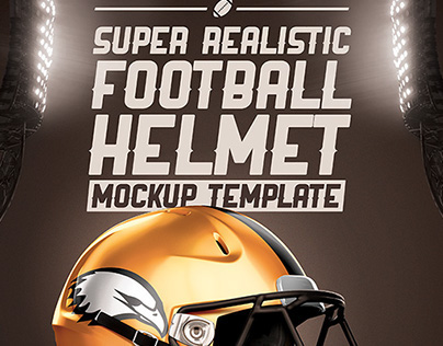  Realistic Football helmet Mockup