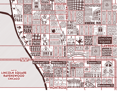 Ravenswood and Lincoln Square Map