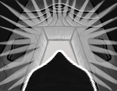 "Yeti Lair: Entering The Inner Sanctum" Cartoon Sketch