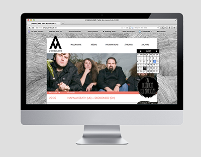 Amalgame Club — Web design