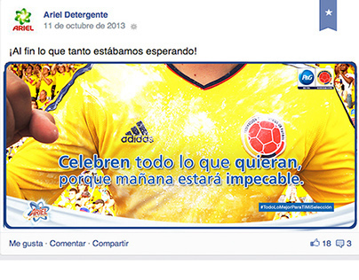 Campaña P&G Facebook Selección Colombia