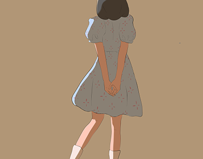 Little girl illustration