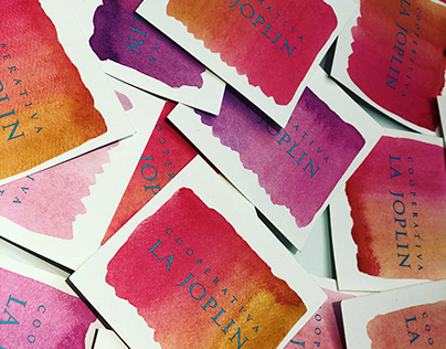 Watercolor business cards