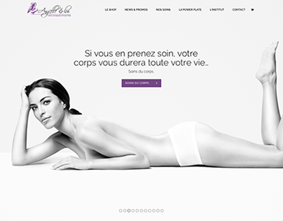 Institut de beauté Ang'elle & lui - Web Design - Shop