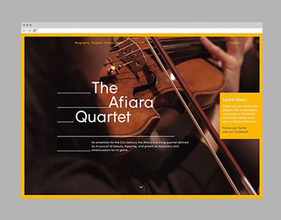 The Afiara Quartet Website