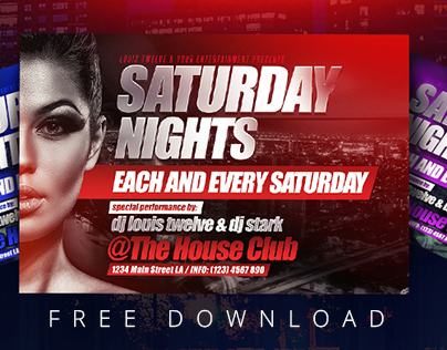 FREE Saturday Nights v2 | Flyer Template