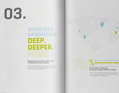 Annual Report xCross // A4 and US Letter Size 