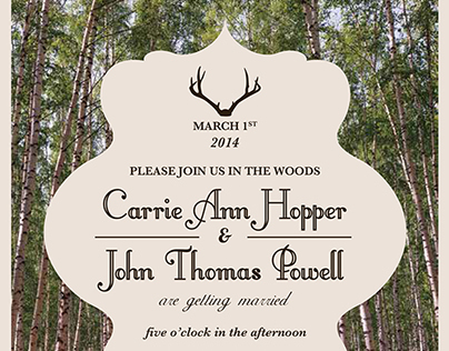 Wedding Invite | In the Woods