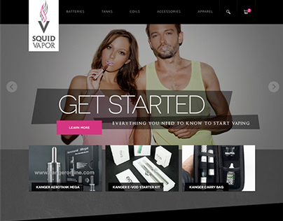 Squid Vapor | e-Commerce Website Design