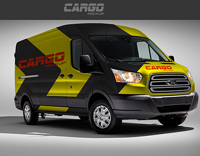 Free Mock-Up Van Cargo