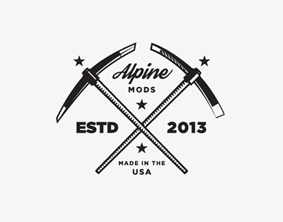 Alpine Mods Logo Design