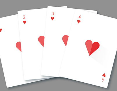 Flat design: Playing Cards